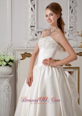 Exquisite A-line Sweetheart Wedding Dress Taffeta