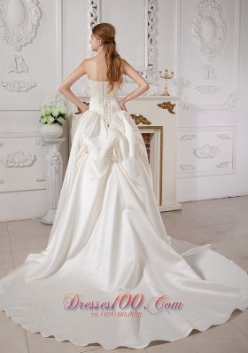 Exquisite A-line Sweetheart Wedding Dress Taffeta