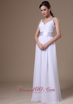 Unique Empire Straps Floor-length Homecoming Dress