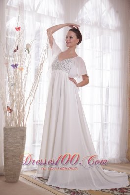 Vintage A-Line Chiffon Beading Mother Of The Bride Dress