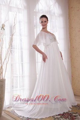 Vintage A-Line Chiffon Beading Mother Of The Bride Dress