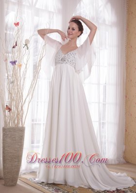 Vintage A-Line Chiffon Beading Mother Of The Bride Dress