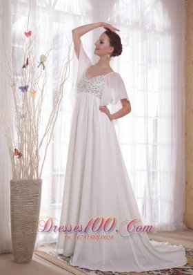 Vintage A-Line Chiffon Beading Mother Of The Bride Dress