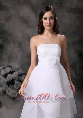 Modest Strapless Inexpensive Wedding Dress Discounted