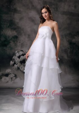 Modest Strapless Inexpensive Wedding Dress Discounted