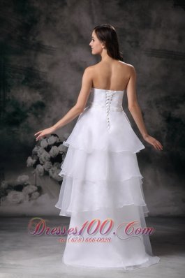 Modest Strapless Inexpensive Wedding Dress Discounted