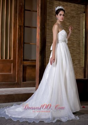 Beautiful Wedding Dress Sweetheart Beading Rcuhed Taffeta