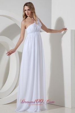 Elegant Empire Floral Floor-length Chiffon Bridal Gowns