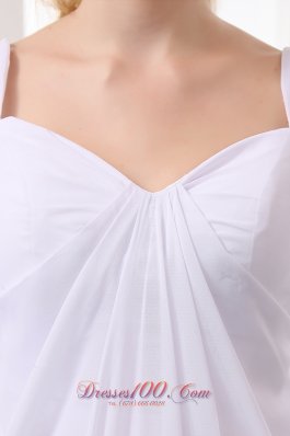 Unique Empire V-neck Wedding Dress Court Train Chiffon