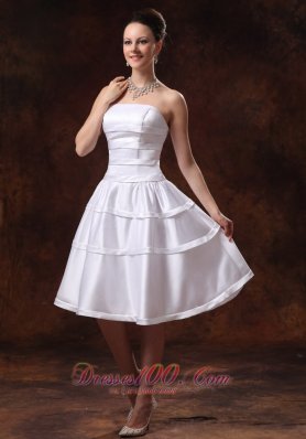 Clearance Simple Unique Taffeta A-line Wedding Dress