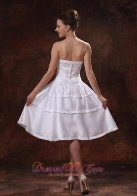 Clearance Simple Unique Taffeta A-line Wedding Dress