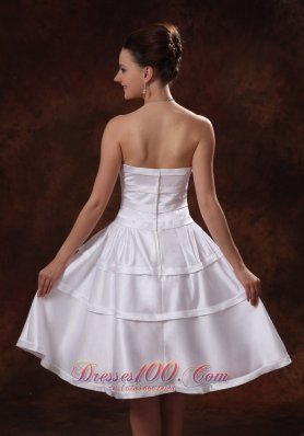 Clearance Simple Unique Taffeta A-line Wedding Dress