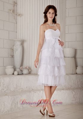 Latest Sassy Empire Sweetheart Short Wedding Dress Organza