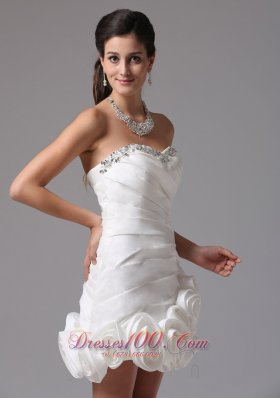 Inexpensive Column Sweetheart Beading Beach Wedding Dress