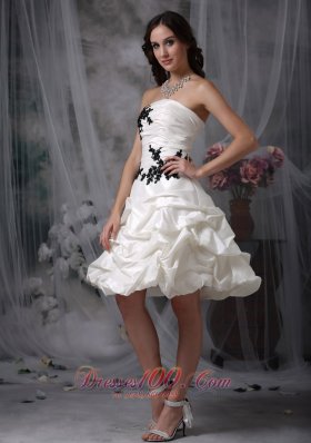 High-class A-line Strapless Cocktail Prom Dress Taffeta