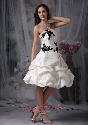 High-class A-line Strapless Cocktail Prom Dress Taffeta