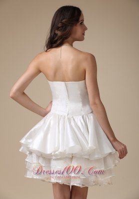 Beautiful Strapless Woven Satin Organza Wedding Dress