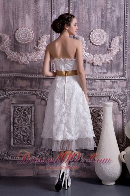 Column Sheath Sweetheart Short Wedding Gown Dress