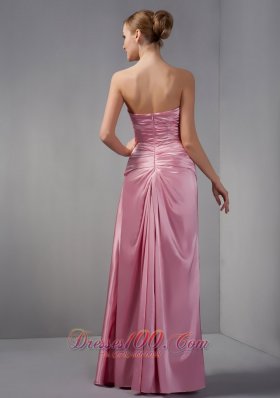 Rose Pink Mother Of The Bride Dress Sweetheart Ruch