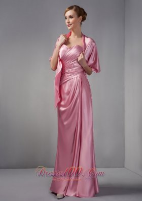 Rose Pink Mother Of The Bride Dress Sweetheart Ruch