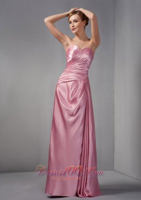 Rose Pink Mother Of The Bride Dress Sweetheart Ruch