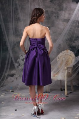 Eggplant Purple Empire Bridesmaid Dress Under 100