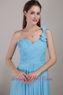 Empire Floor-length Chiffon Ruched Bridesmaid Dress