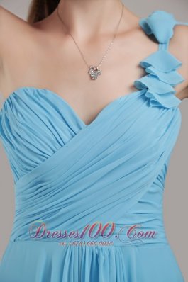 Empire Floor-length Chiffon Ruched Bridesmaid Dress