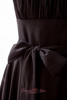 Black Princess Strapless Bow Bridesmaid Dress Corset