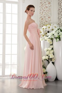 Misty Rose Empire Prom / Evening Dress Sweetheart 3D Flower