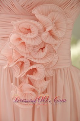 Misty Rose Empire Prom / Evening Dress Sweetheart 3D Flower