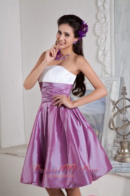 Lavender and White Bridesmaid Dress Empire Under 100