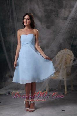 Sweetheart Ruch Baby Blue Homecoming Dress For Cocktail