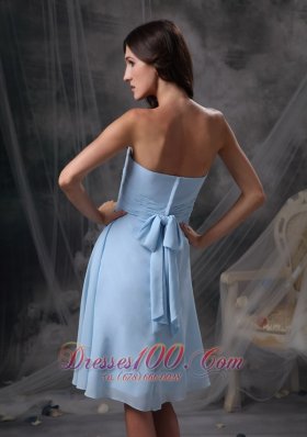 Sweetheart Ruch Baby Blue Homecoming Dress For Cocktail