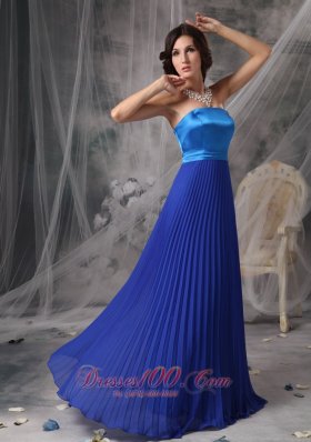 Royal Blue Elegant Dress for Maid of Honor Empire Ruching