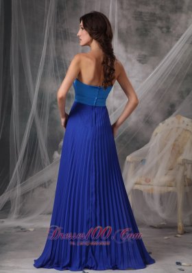 Royal Blue Elegant Dress for Maid of Honor Empire Ruching