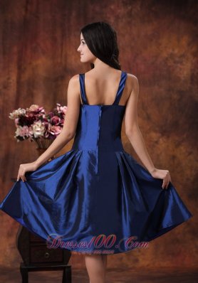 Royal Blue Straps Dress for Bridesmaid Custom Color