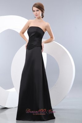 Convertible Black Bridesmaid Formal Dress Empire Ruching