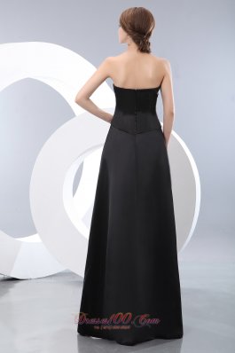 Convertible Black Bridesmaid Formal Dress Empire Ruching