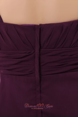 Grape Straps Bridesmaid Dress Cool Style Knee-length