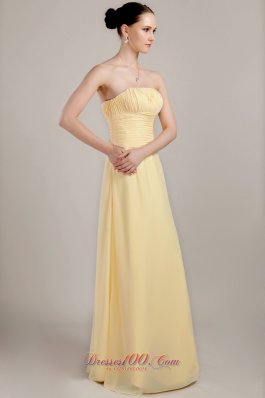 Light Yellow Sheath Dress for Maid of Honor Custom Color