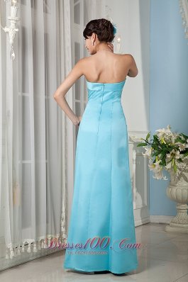 Aqua Blue Formal Gowns for Bridesmaids with Jacket