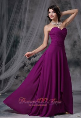 Dark Magenta Prom Evening Dress Brush Train Sweetheart