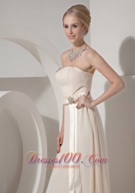 Crystal Off White Mother of the Bride Dress Empire