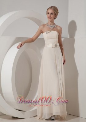 Crystal Off White Mother of the Bride Dress Empire