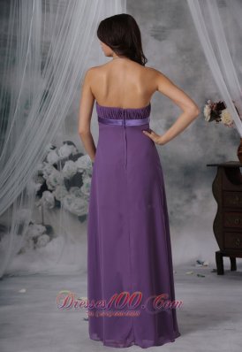 Plus Size Maxi Bridesmaid Dress Medium Purple Ribbon