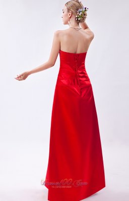 Beaded Bright Red Homecoming Dress in Wrapped Style