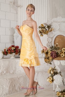 Orange Yellow Prom Cocktail Dress Sweetheart with Jacket