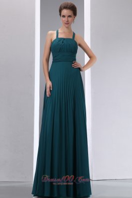 Peacock Green Mother Of The Bride Dress Empire A-line Ruch