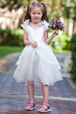 Cheap A Line Flower Girl Dress Organza and Bow